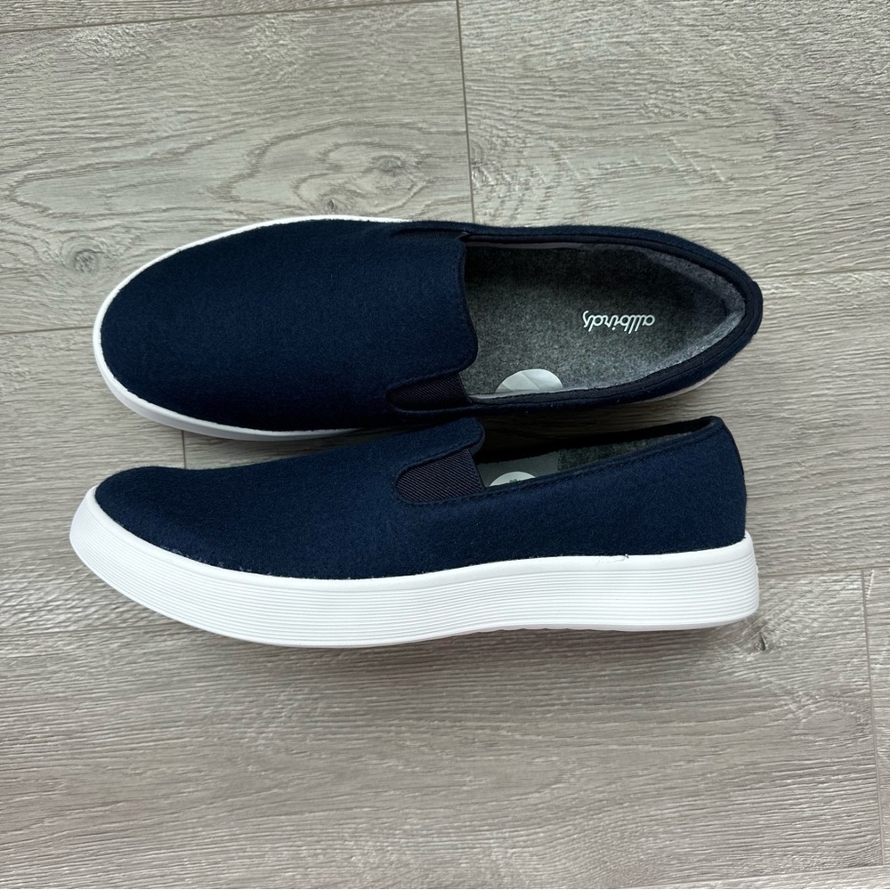 Allbirds Wool Cruiser Slip On Shoes Navy Blue Size 11 - Picture 3 of 12